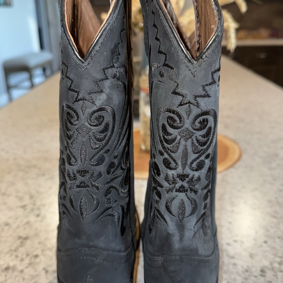 Corral Black Cowboy Boots - Picture 6 of 11